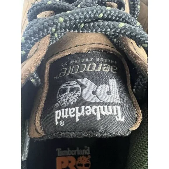 Timberland PRO Reaxion Composite Safety Toe brown sneaker NEW Men's 7M Women’s 9 - Picture 5 of 6